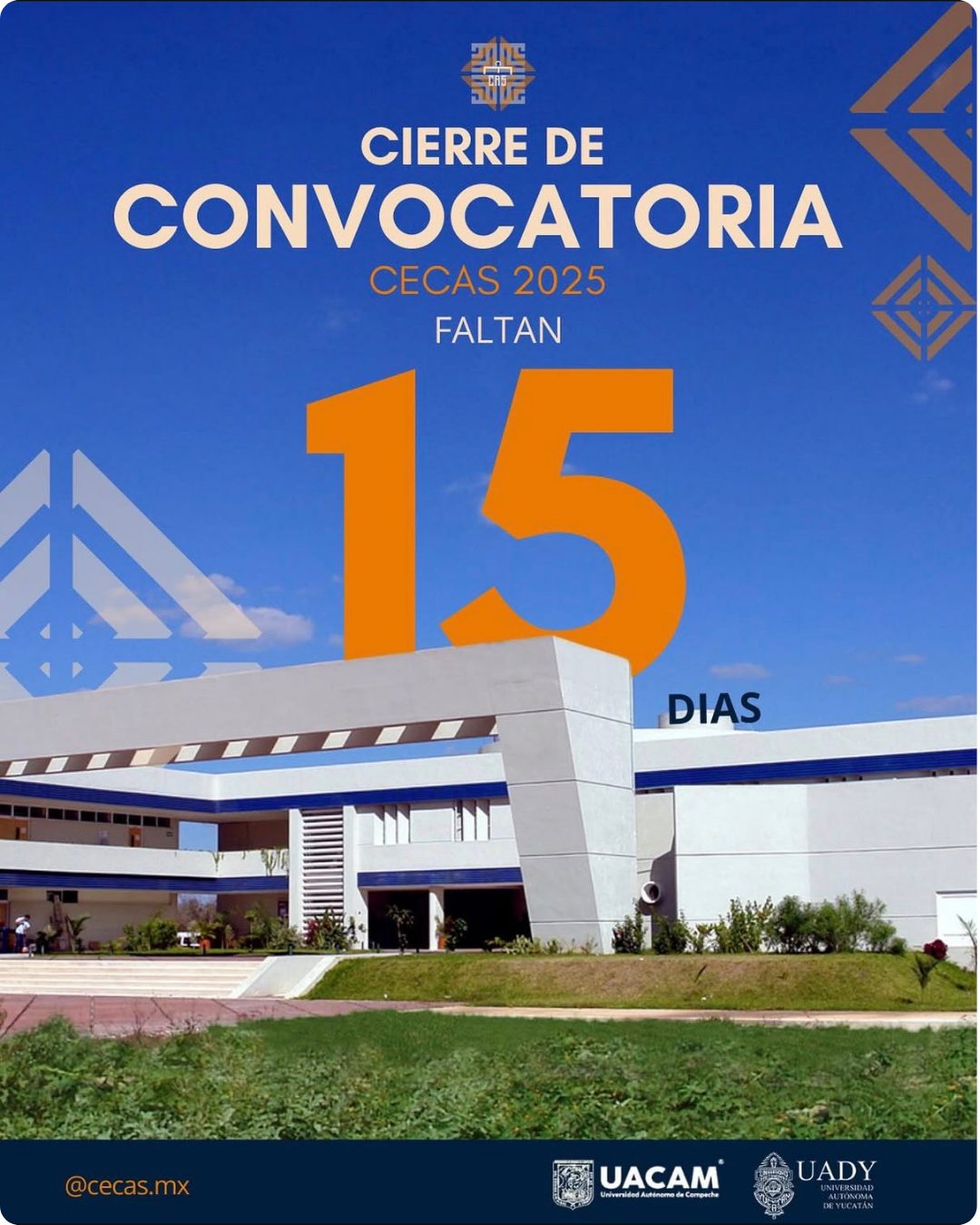Pieza gráfica de CECAS MX 2025